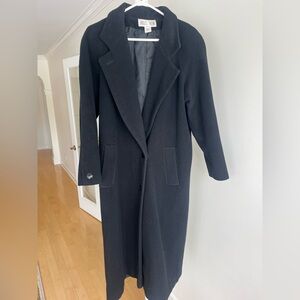 Julia Klein Black Wool Coat